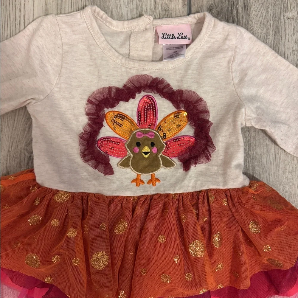 Little Lass Turkey Thanksgiving Tutu Set